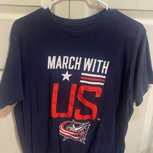blue jackets tshirt